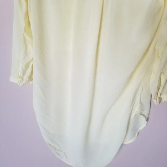 𝅺anthropologie  Cloth & Stone Yellow Button Up Blouse XS - Picture 5 of 13